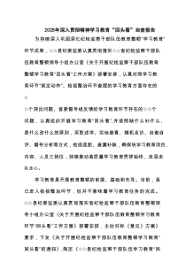 2025年深入学习教育“回头看”自查报告(精选4篇)