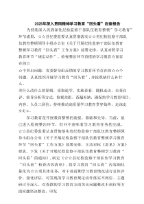 2025年深入学习教育“回头看”自查报告精选范文(3篇)
