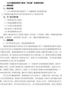 2025年集团党委学习教育“回头看”自查情况报告(5篇集合)