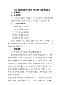 2025年集团党委学习教育“回头看”自查情况报告精选（5篇）