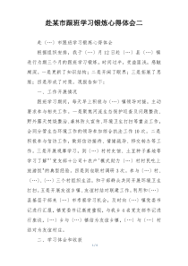 赴某市跟班学习锻炼心得体会二