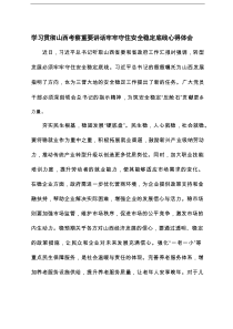 2025年7月学习贯彻在山西考察时的重要讲话心得体会【7篇】