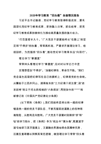 2025年学习教育“回头看”自查情况报告精选三篇集合
