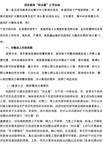保先教育“回头看”工作总结 6篇精选
