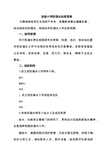 实验小学防溺水应急预案 3篇精选