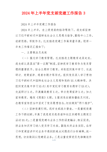 2024年上半年党支部党建工作报告3