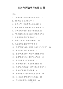 2025年两会学习心得22篇