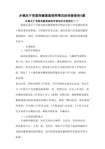 乡镇关于党旗党徽图案使用情况的自查报告5篇