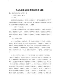 民主生活会自查发言税务（精选18篇）