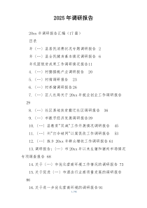 2025年调研报告