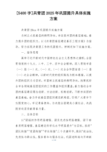 [5400字]共青团2025年巩固提升具体实施方案