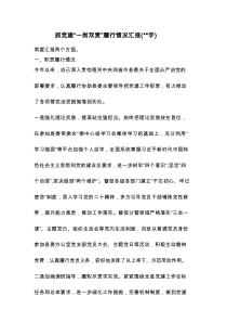 抓党建“一岗双责”履行情况汇报