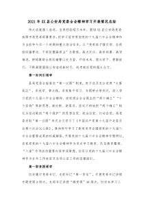 20XX年XX县公安局党委全会精神学习开展情况总结