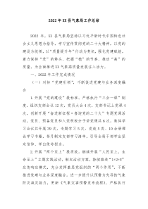 20XX年XX县气象局工作总结