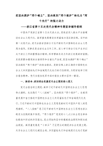 把坚决拥护两个确立坚决做到两个维护转化为两个先行的强大动力浙江省第十五次党代会精神专题宣讲辅导提纲