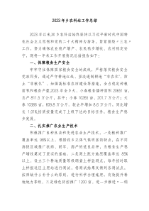 20XX年乡农科站工作总结