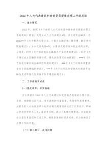 20XX年人大代表建议和政协委员提案办理工作的总结