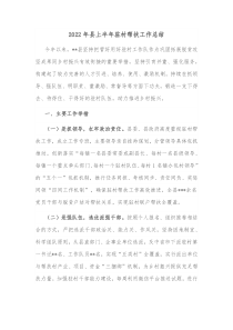 20XX年县上半年驻村帮扶工作总结