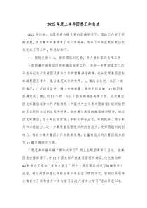20XX年度上半年团委工作总结