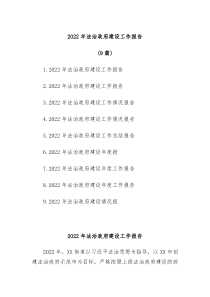9篇20XX年法治政府建设工作报告