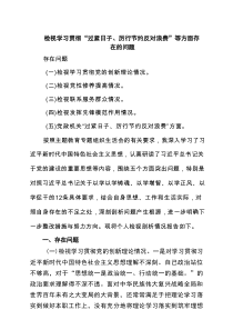 检视学习贯彻“过紧日子、厉行节约反对浪费”等方面存在的问题精选（3篇）