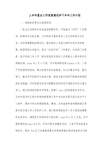 上半年重点工作进展情况和下半年工作计划