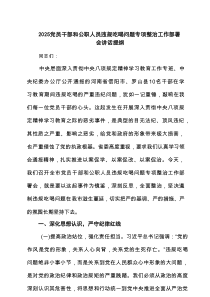 （共6篇）2025党员干部和公职人员违规吃喝问题专项整治工作部署会讲话提纲 （精选模板）
