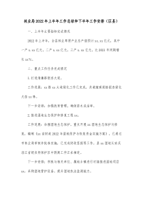 林业局20XX年上半年工作总结和下半年工作安排区县