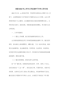 林场20XX年上半年工作总结和下半年工作计划