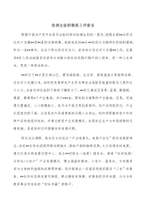 选调生挂职锻炼工作报告