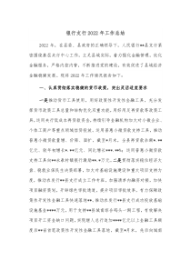 银行支行20XX年工作总结