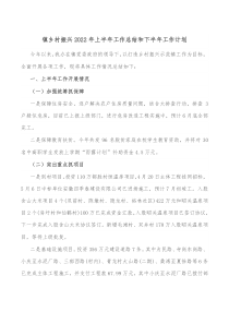 镇乡村振兴20XX年上半年工作总结和下半年工作计划