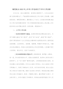镇党政办20XX年上半年工作总结及下半年工作安排