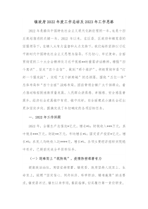镇政府20XX年度工作总结及20XX年工作思路