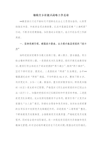镇践行乡村振兴战略工作总结