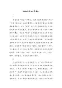 2024年两会心得体会