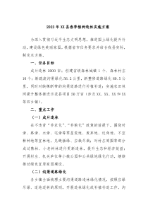 20XX年XX县春季植树造林实施方案