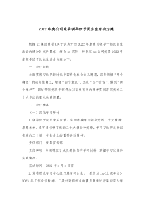 20XX年度公司党委领导班子民主生活会方案