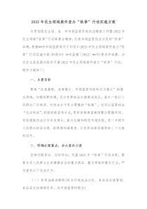 20XX年民生领域案件查办铁拳行动实施方案