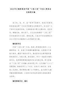 三抓三促20XX年乡镇街道谈开展三抓三促行动心得体会及感想汇编