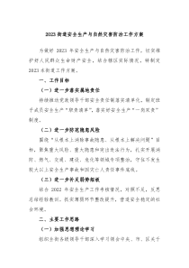 20XX街道安全生产与自然灾害防治工作方案
