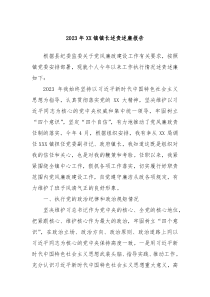 20XX年XX镇镇长述责述廉报告
