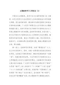 主题教育学习心得体会3