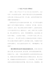 二十届三中全会心得体会