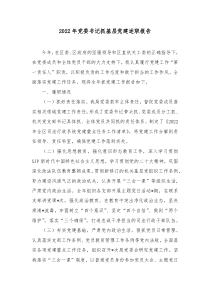20XX年党委书记抓基层党建述职报告