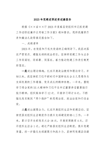 20XX年党建述职述责述廉报告