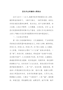 县长外出考察的心得体会