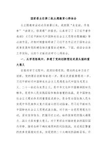 国资委主任第二批主题教育心得体会