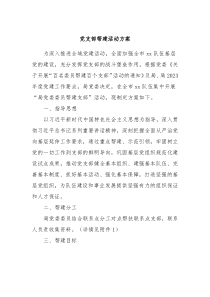 党支部帮建活动方案