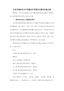 全县自建房安全专项整治及校园安全整治实施方案